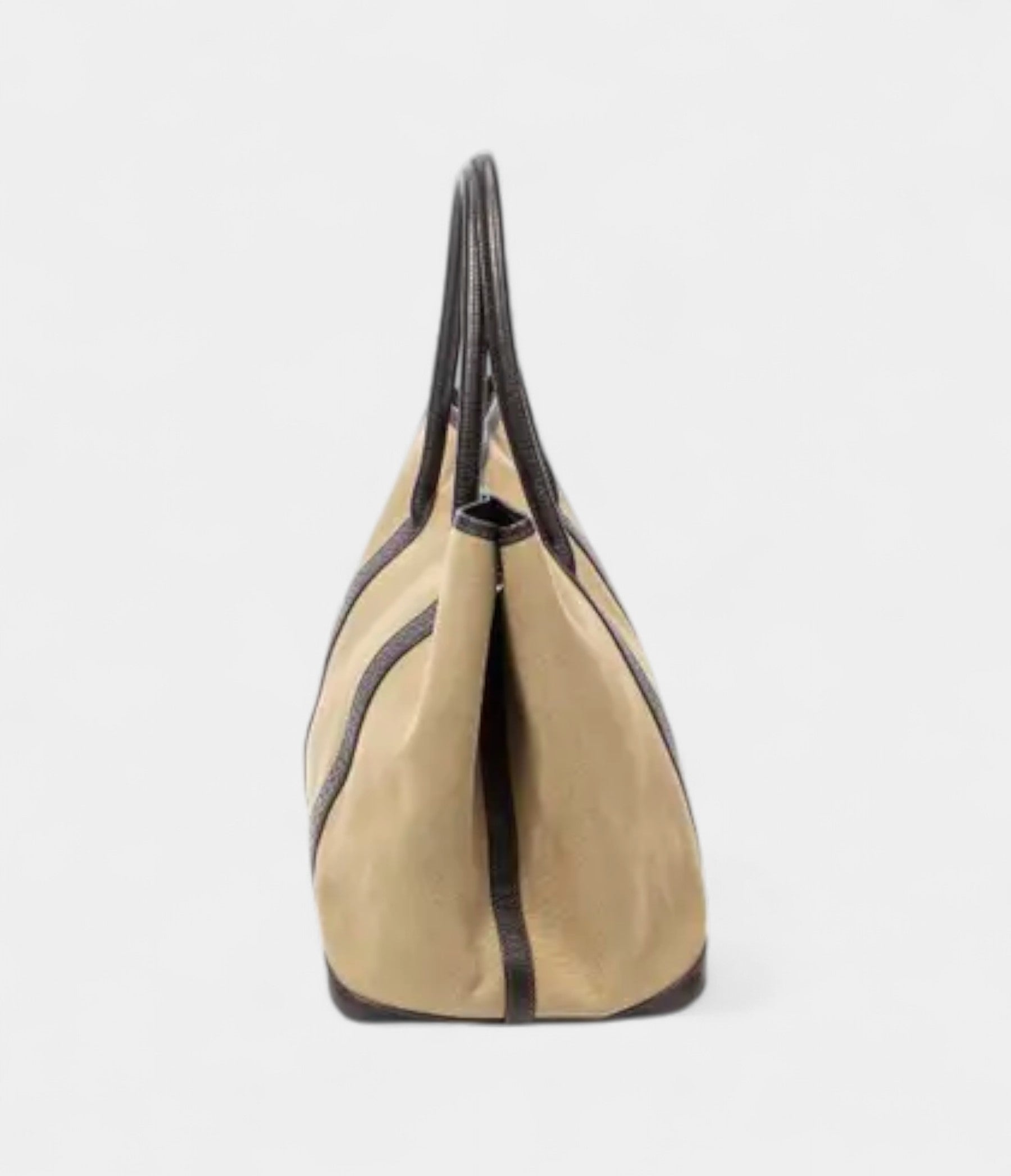 HMGarden Party Leather and Canvas Handbag