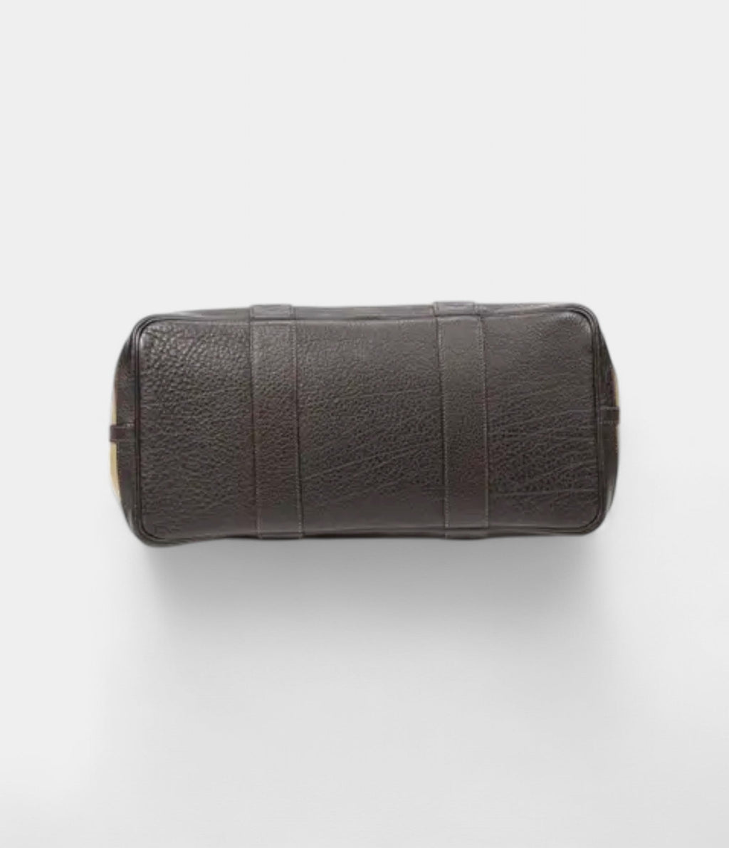 HMGarden Party Leather and Canvas Handbag