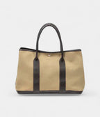 HMGarden Party Leather and Canvas Handbag