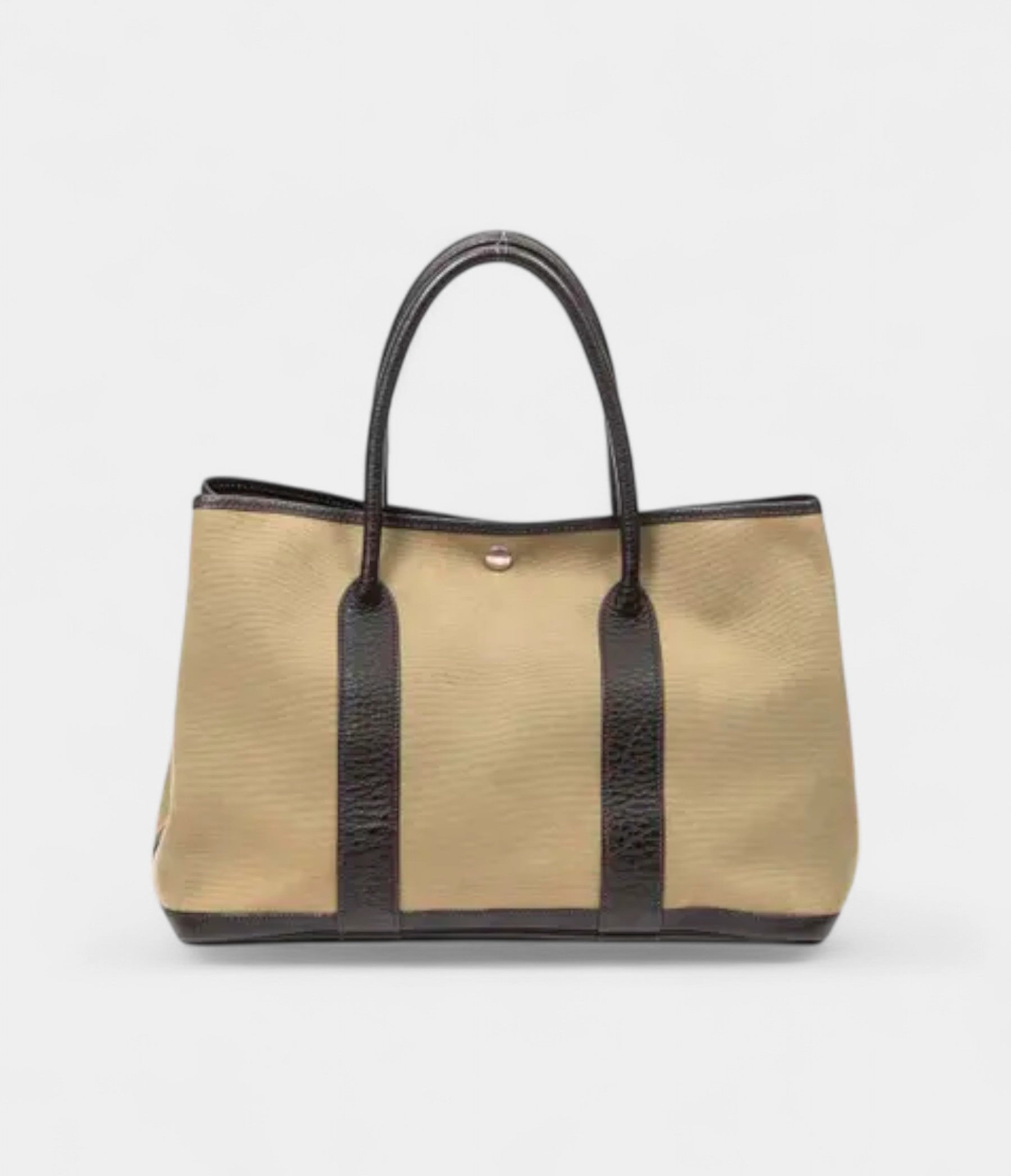HMGarden Party Leather and Canvas Handbag