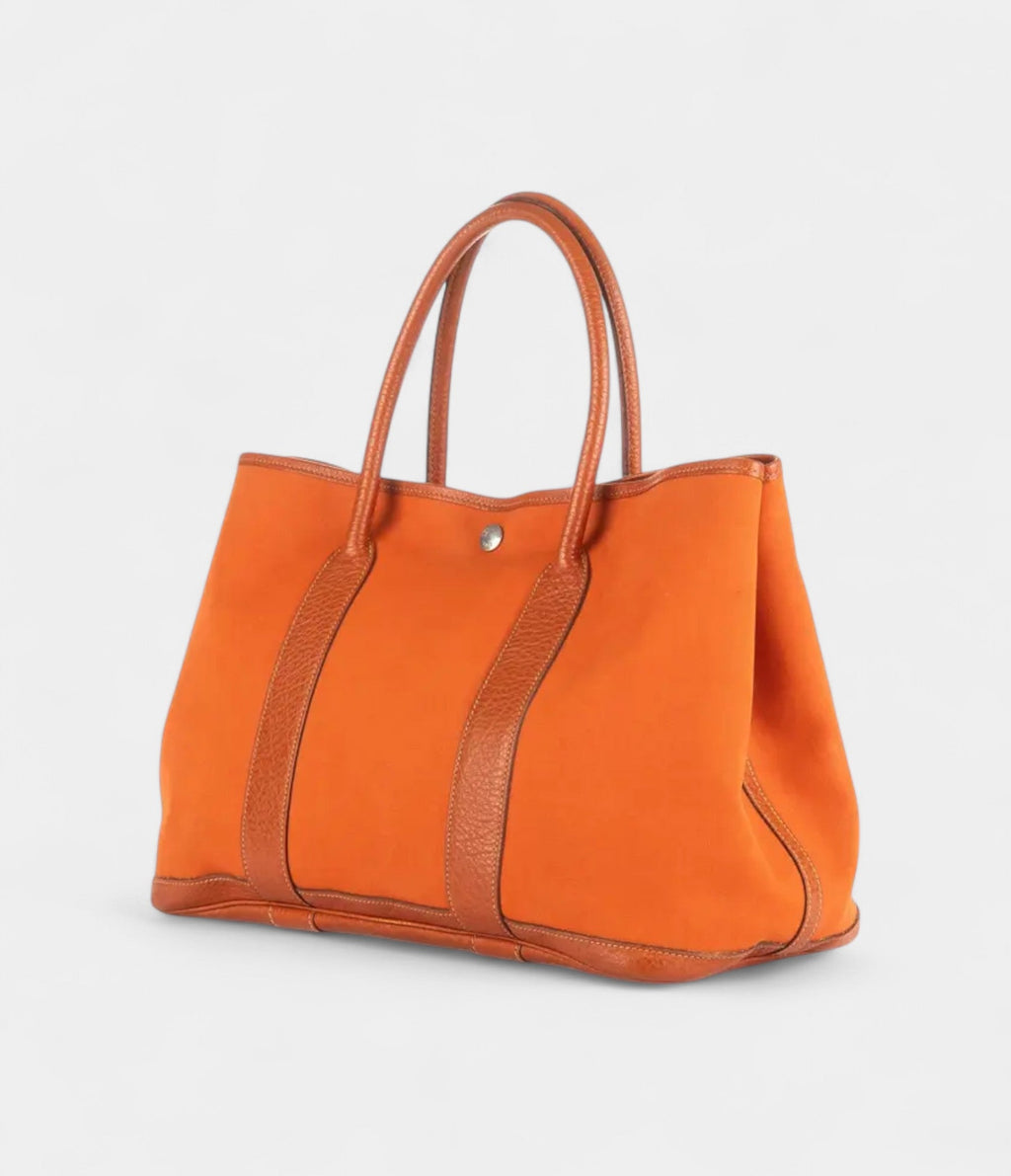 HMGarden Party Orange Cotton Handbag