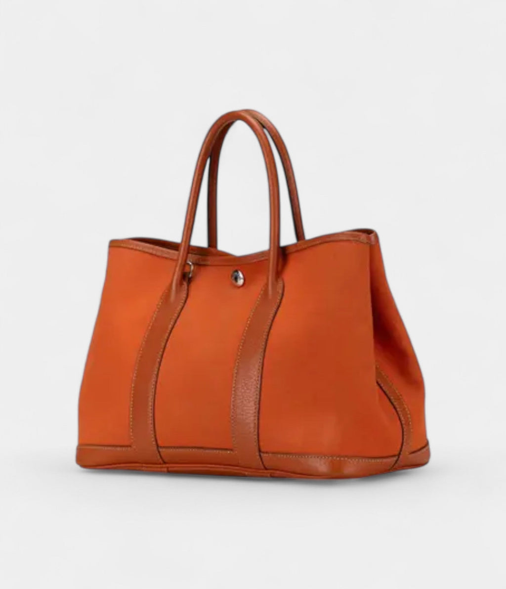 HMGarden Party Orange Leather Crossbody Bag