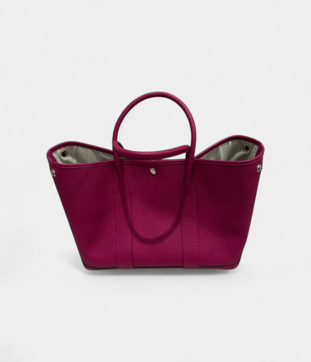 HMGarden Party Pink Leather Tote Bag