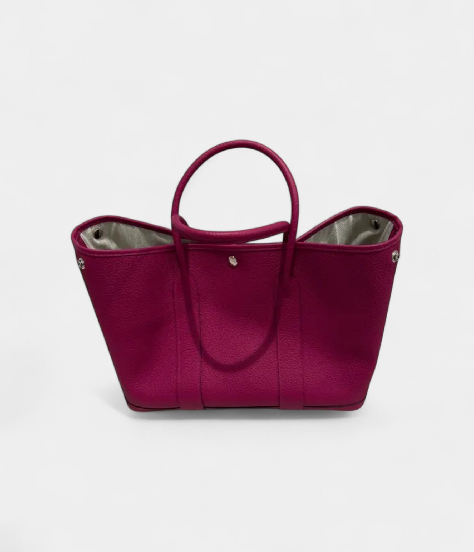 HMGarden Party Pink Leather Tote Bag