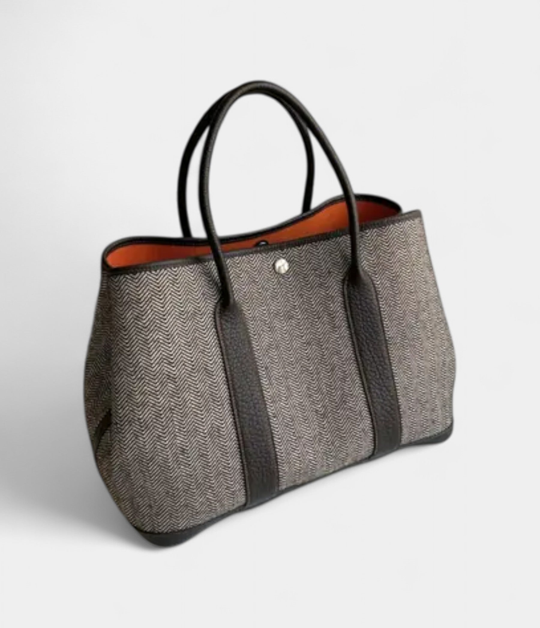 HMGarden Party Wool Tote Leather Bag