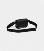 HMGeta Black Leather Crossbody Bag