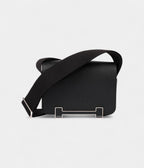 HMGeta Black Leather Crossbody Bag
