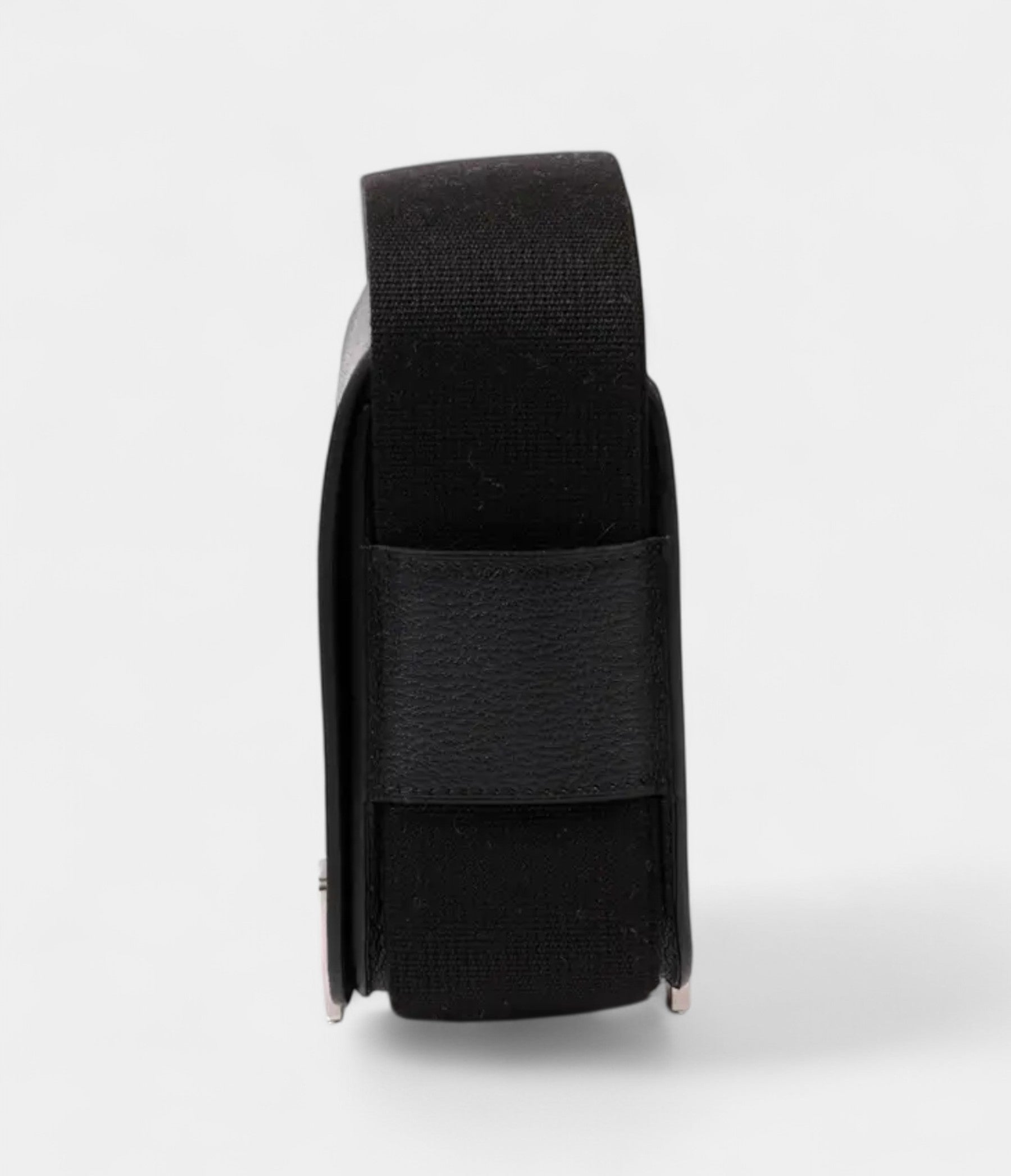 HMGeta Black Leather Crossbody Bag