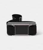 HMGeta Black Leather Crossbody Bag