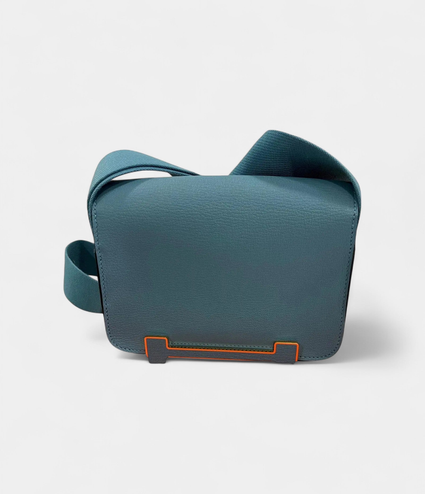 HMGeta Blue Leather Handbag