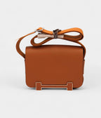 HMGeta Crossbody Bag in Orange Leather