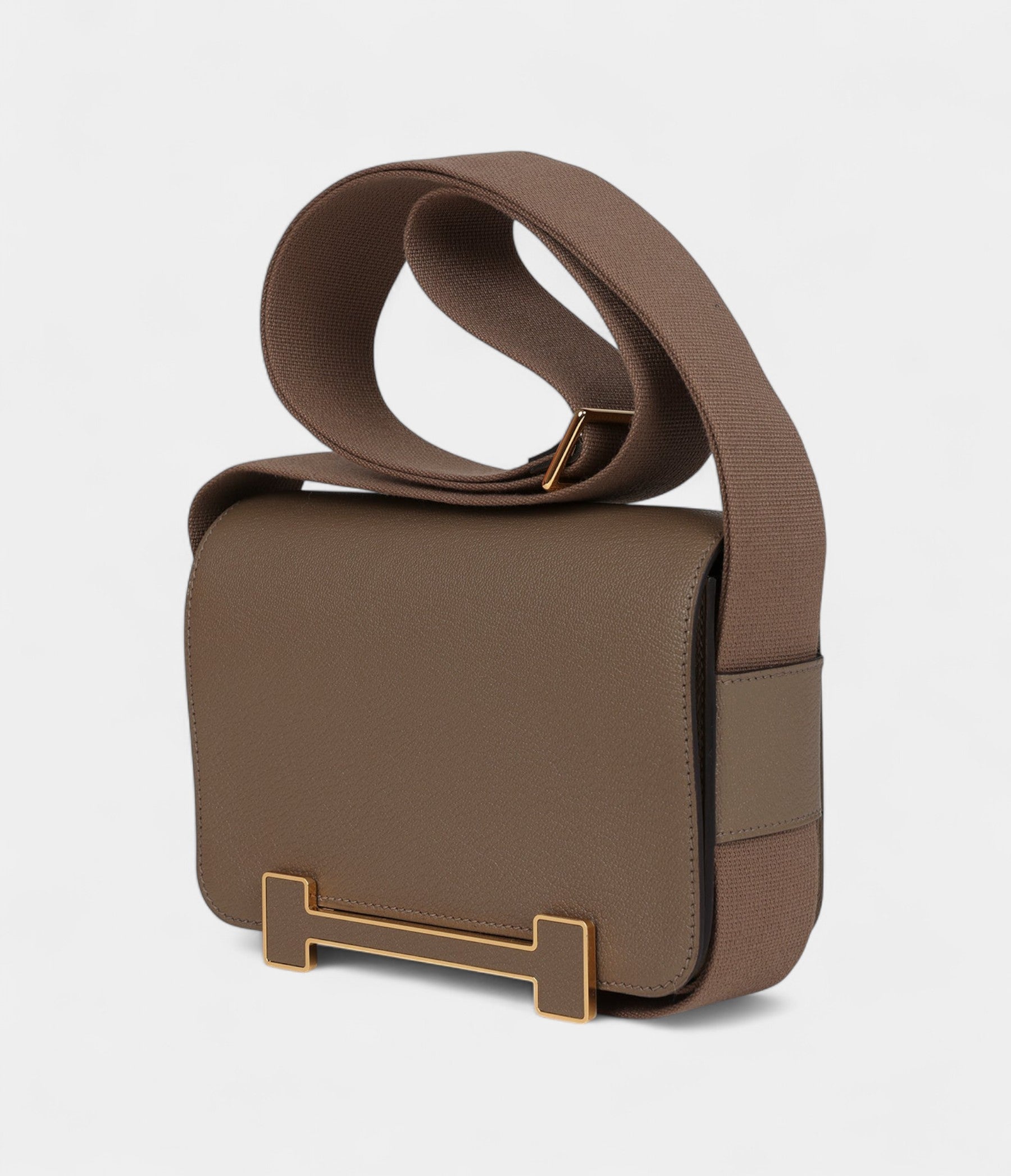 HMGeta Etoupe Chevre Mysore Gold Hardware