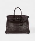 HMGhillies BK 35 Ebene Matte Alligator and Swift Palladium Hardware