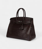 HMGhillies BK 35 Ebene Matte Alligator and Swift Palladium Hardware