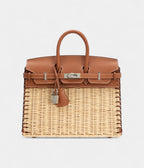 HMGold Swift and Naturel Osier Wicker Picnic BK 25 Palladium Hardware