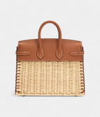 HMGold Swift and Naturel Osier Wicker Picnic BK 25 Palladium Hardware