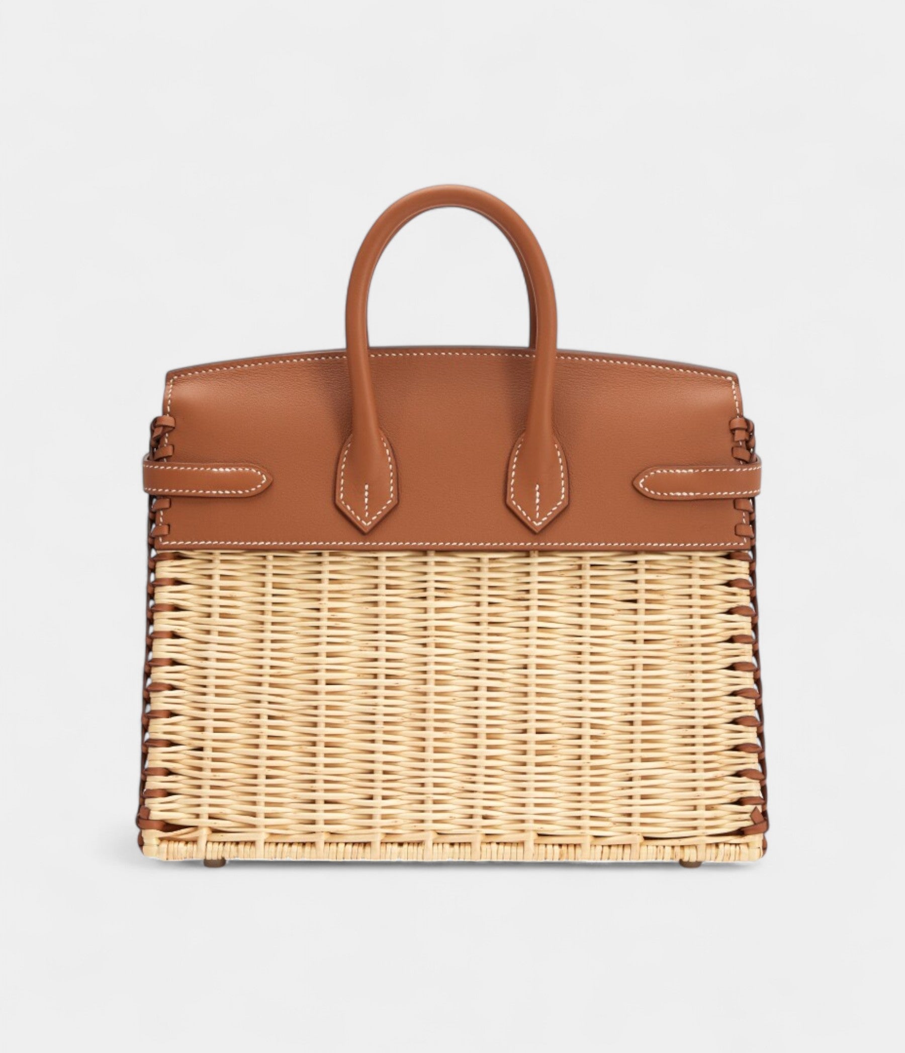 HMGold Swift and Naturel Osier Wicker Picnic BK 25 Palladium Hardware