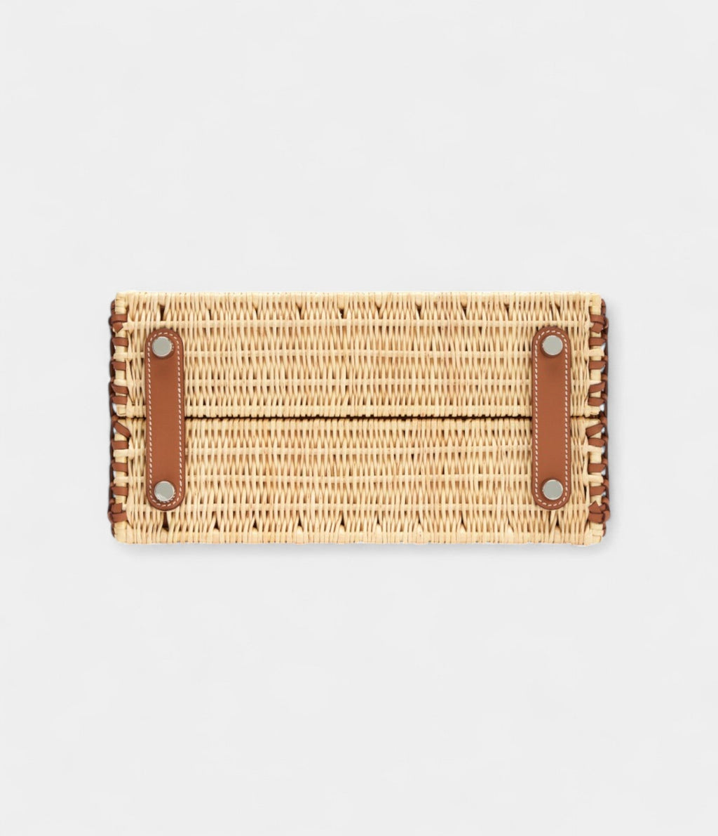HMGold Swift and Naturel Osier Wicker Picnic BK 25 Palladium Hardware