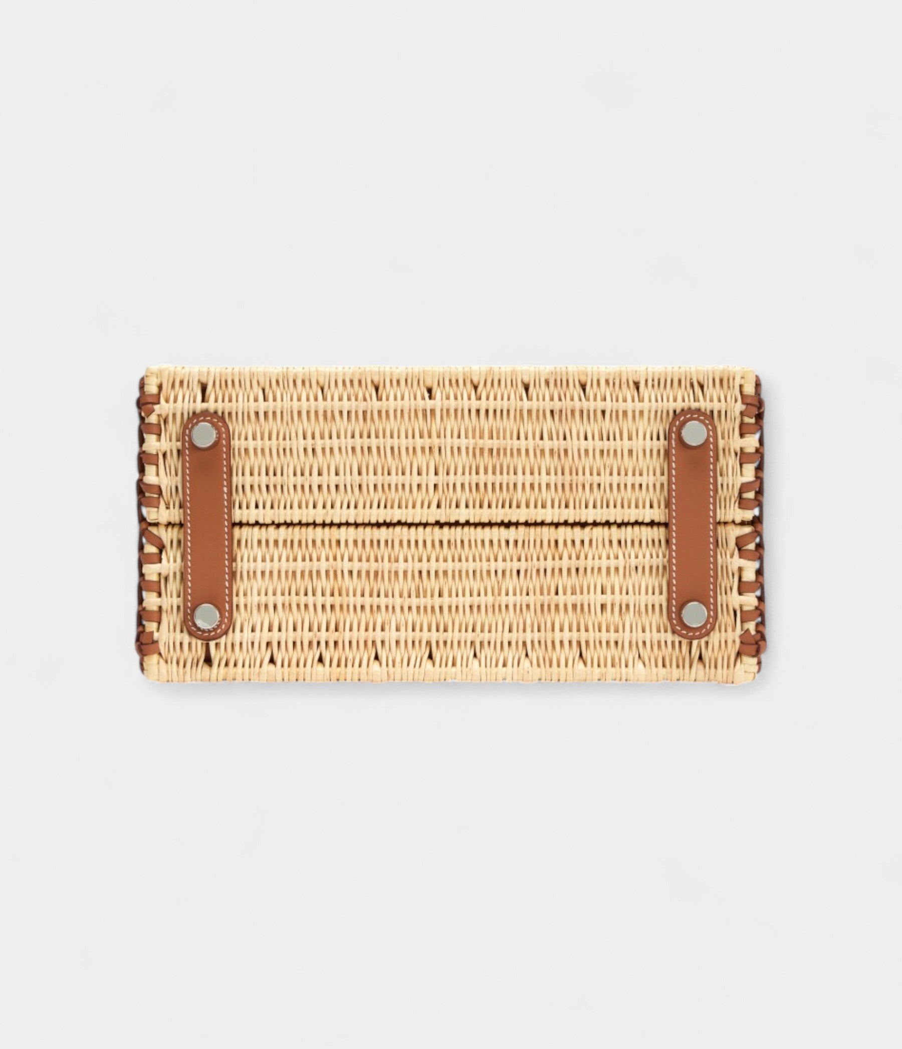 HMGold Swift and Naturel Osier Wicker Picnic BK 25 Palladium Hardware