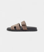 Hermes Grey Suede Chypre Sandals 42.5 EU