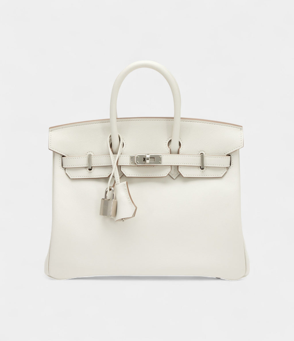 Hermes Gris Pale Swift BK 25 Palladium Hardware