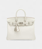 Hermes Gris Pale Swift BK 25 Palladium Hardware