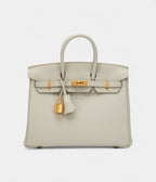 HMGris Perle Togo BK 25 Gold Hardware