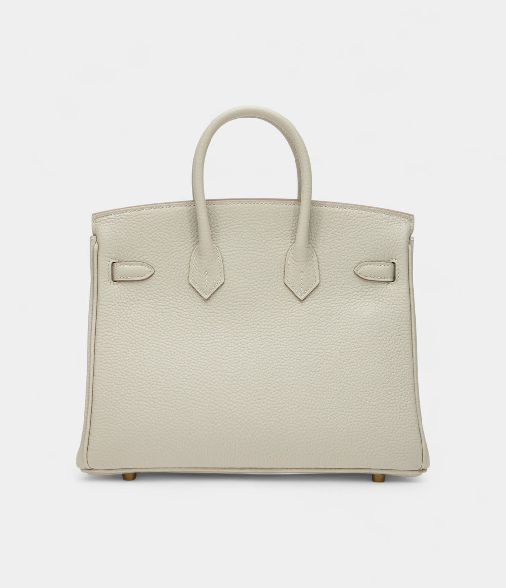 HMGris Perle Togo BK 25 Gold Hardware