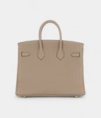 HMGris Tourterelle Togo BK 25 Gold Hardware