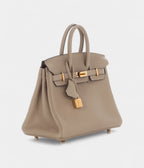 HMGris Tourterelle Togo BK 25 Gold Hardware