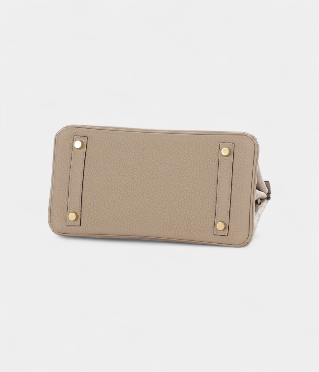 HMGris Tourterelle Togo BK 25 Gold Hardware