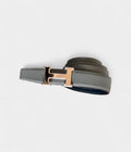 HMH Blue Leather Belt A Refined Pop of Color with Iconic Appeal