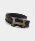 HMH Brown Leather Belt Timeless Luxury with a Bold Signature
