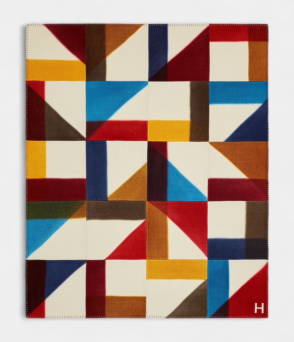HMH Pythagore Blanket A Masterpiece of Artisanal Geometry
