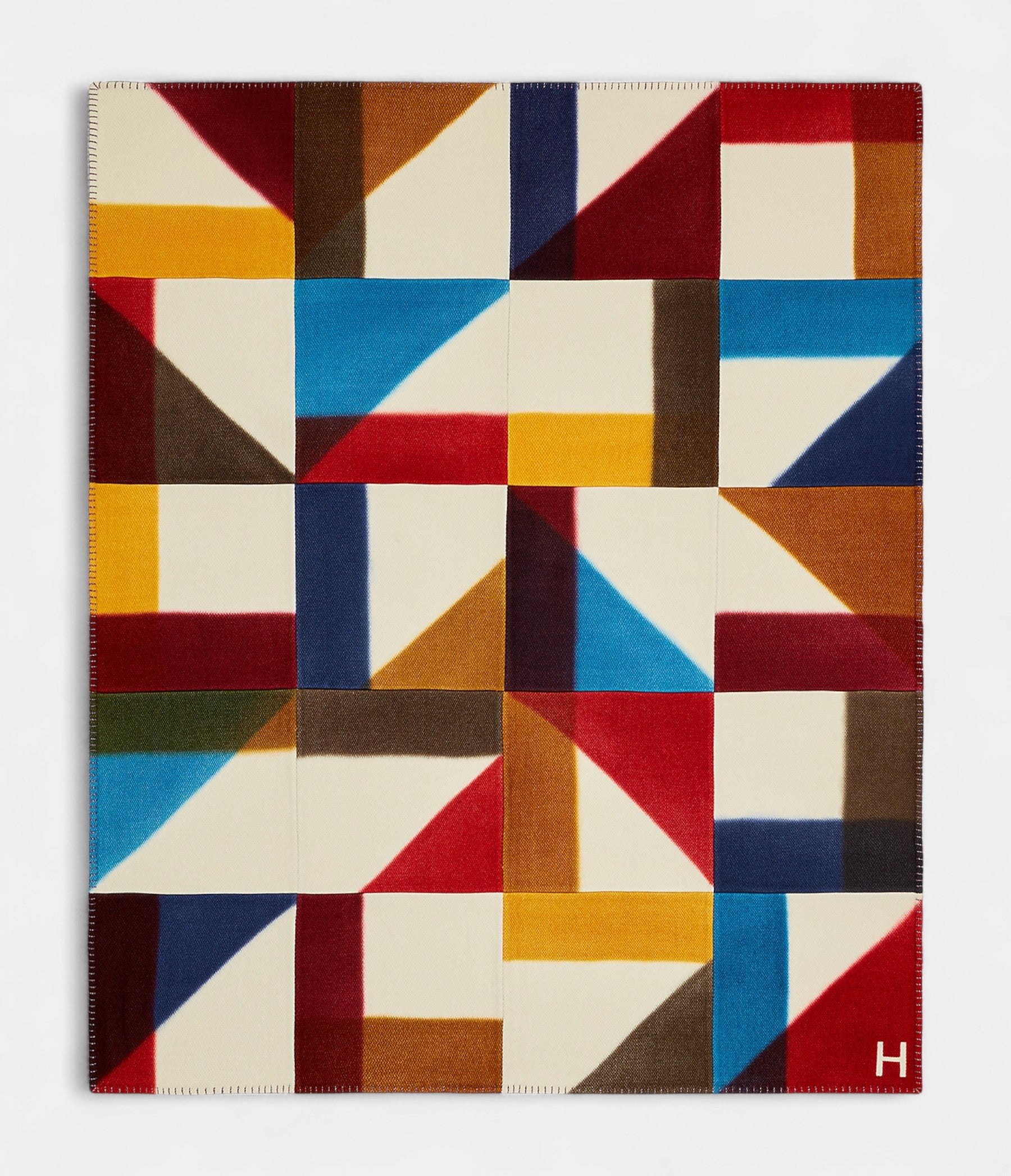 HMH Pythagore Blanket A Masterpiece of Artisanal Geometry