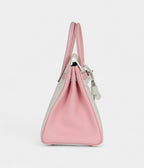 HM BK 25 – Rose Sakura & White Clemence with Brushed Palladium Hardware