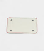 HM BK 25 – Rose Sakura & White Clemence with Brushed Palladium Hardware