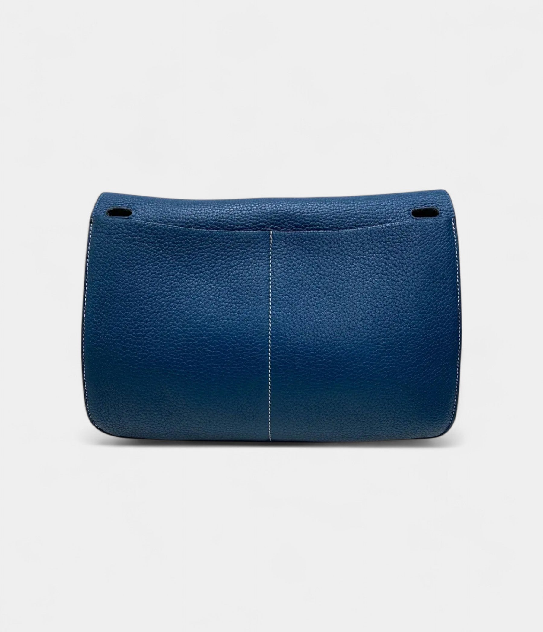HMHalzan Blue Leather Handbag