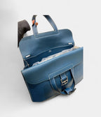 HMHalzan Blue Leather Handbag