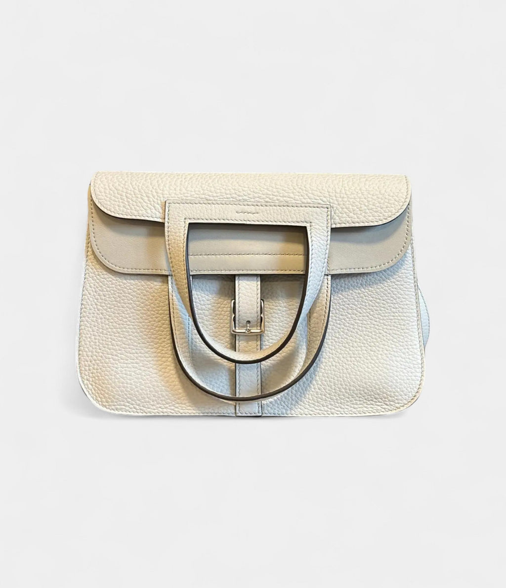 HMHalzan Brown Patent Leather Handbag
