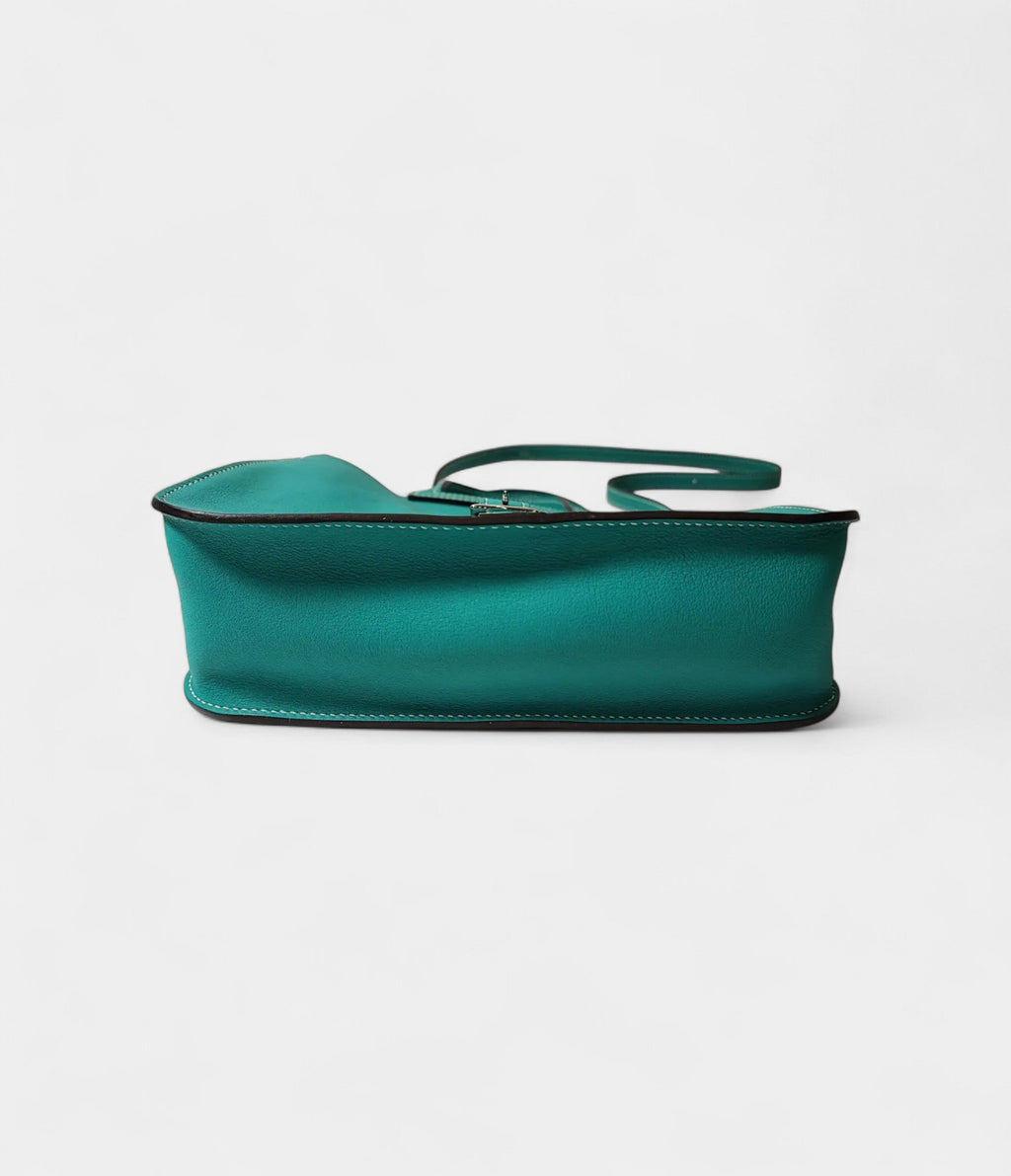 HMHalzan Green Leather Handbag