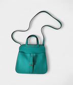 HMHalzan Green Leather Handbag