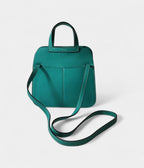 HMHalzan Green Leather Handbag