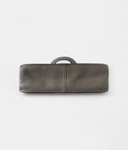 HMHalzan Grey Leather Handbag