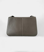 HMHalzan Grey Leather Handbag