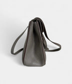HMHalzan Grey Leather Handbag