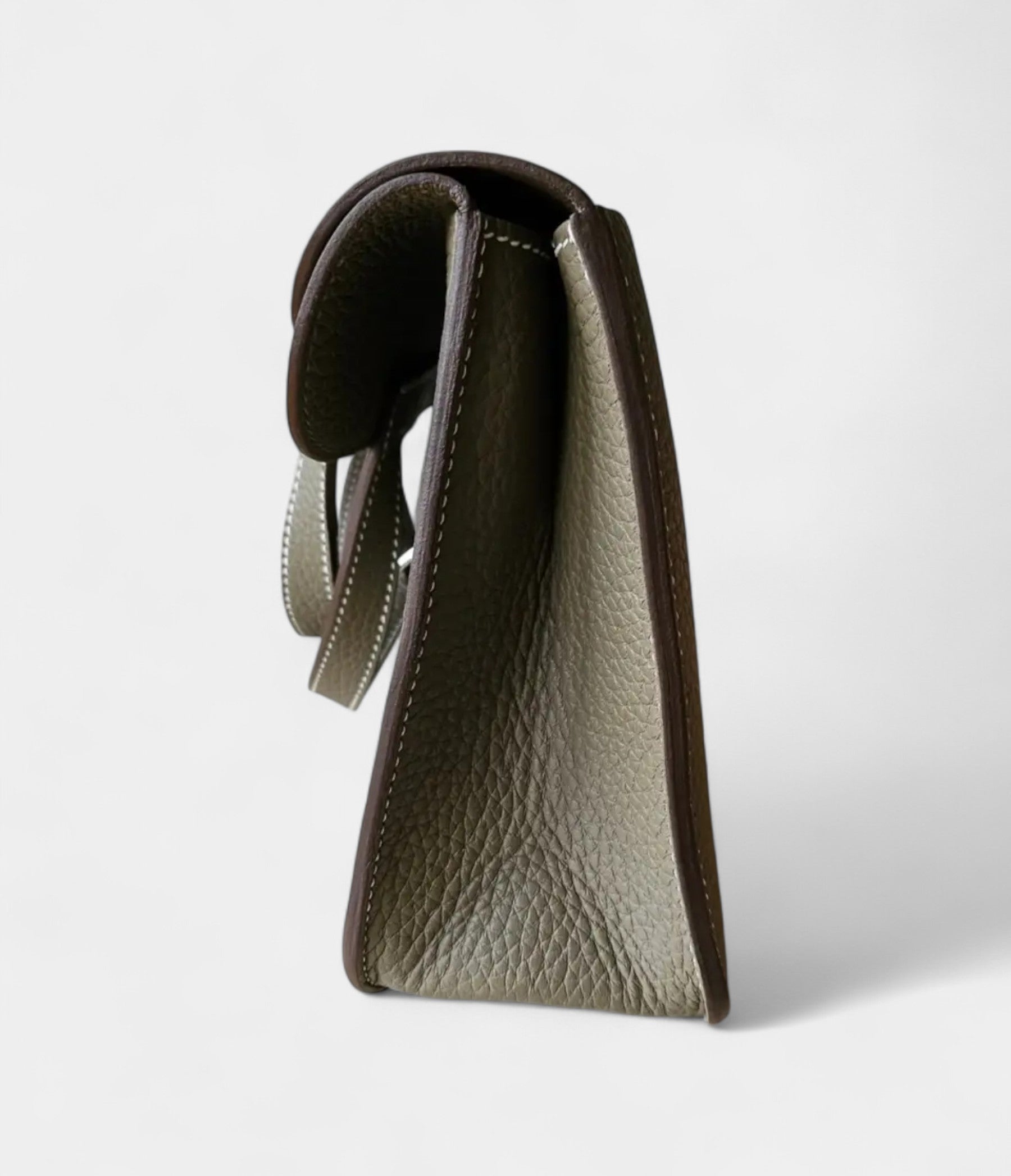 HMHalzan Leather Beige Handbag