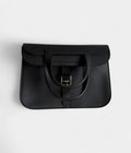 HMHalzan Leather Black Handbag