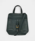 HMHalzan Black Leather Handbag