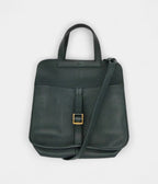 HMHalzan Black Leather Handbag